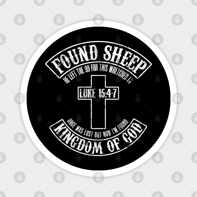 Found Sheep - Kingdom of God - He Left the 99 - One Color Magnet by PacPrintwear8